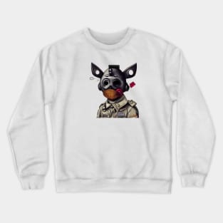 exhausted soldier Crewneck Sweatshirt